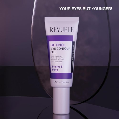 Revuele Retinol Eye Contour Gel - Anti-Aging Formula for Fine Lines, Puffiness & Dark Circles | 0.85 fl. oz.