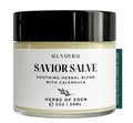 Herbs of Eden Savior Salve | Herbal Balm with Calendula, Comfrey, Yarrow, Plantain & Chamomile | Organic Eczema & Dry Skin Relief for All Ages | USA Made