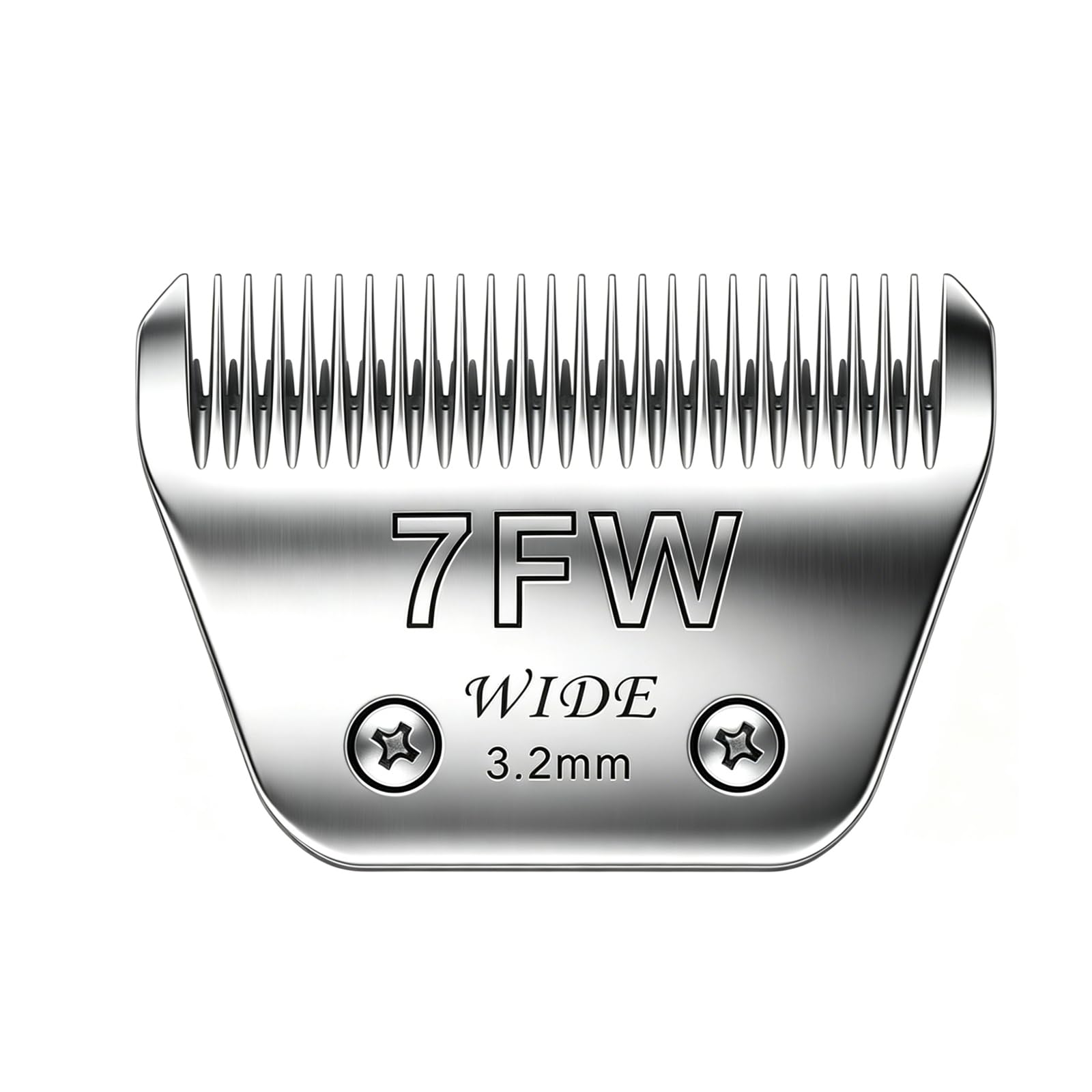 Audoc Wide Blades for Dog Grooming Blades Compatible with Andis,Oster A5,Wahl km10 Dog Clippers Stainless Steel Blades Blades for Animal Dog,Cat,Horse, (#7FW(3.2mm))