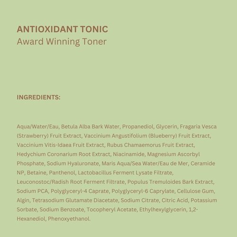 Pixi Antioxidant Tonic | Alcohol-Free Hydrating Multi-Tasking Formula with 3 Facial Skin Care Products in 1 | Face Toner, Essence, and Serum in One Step | 100mL Travel Size Skincare