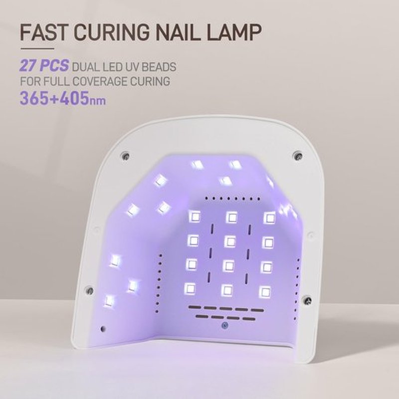 GAOY UV Nail Lamp, Fast Curing UV Light for Gel Nails with Automatic Infrared Sensor and 4 Timers, Professional Salon or Manicure Art at Home, White