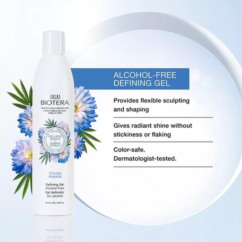 Biotera Styling Defining Gel - Alcohol-Free Flexible Sculpting & Shaping Gel | Radiant Shine | Vegan & Cruelty-Free