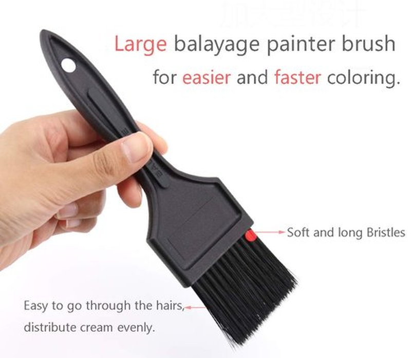 PERFEHAIR Hair Dye Brush Set -4 Pack, Hair Color Applicator Balayage Highlight Tint Brushes Comb Kit-Different Size