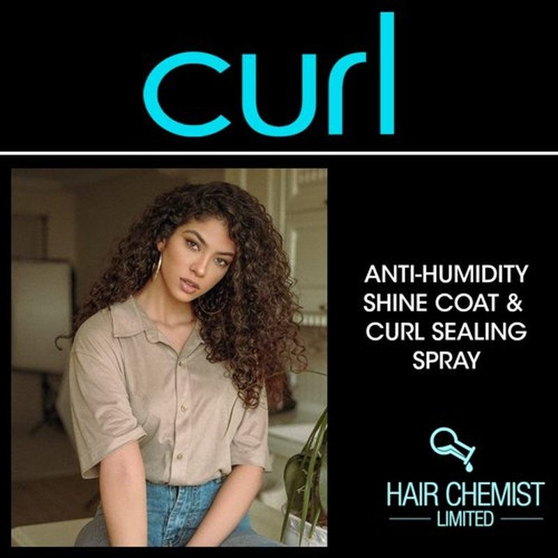 Hair Chemist CURL Anti-Humidity Shine Coat & Curl Sealing Spray - 8 oz. | Pack of 2