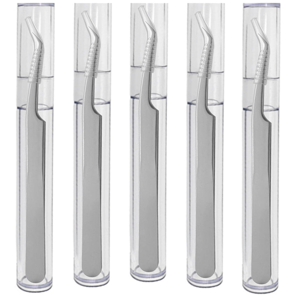 2 Packs Professional Tweezers Storage Case, Tweezers Organizer Eyelash Extension Tools Travel Small Box for Clip Manicure Tool