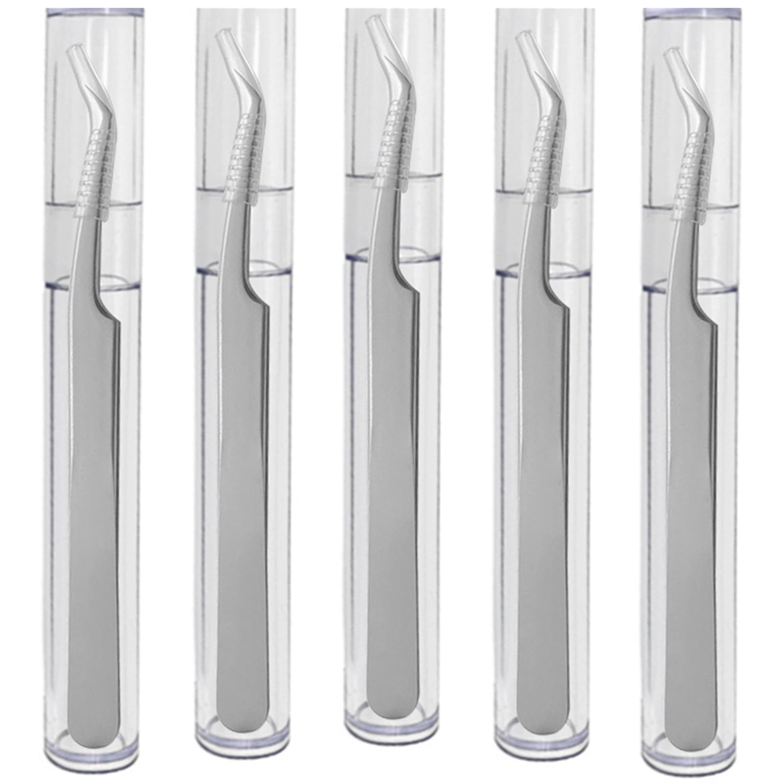2 Packs Professional Tweezers Storage Case, Tweezers Organizer Eyelash Extension Tools Travel Small Box for Clip Manicure Tool