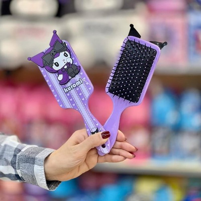 Cute Hair Brush, Cartoon Hair Brushes & 4 Scrunchies, Ultra Soft Detangling Hair Brush, Detangling Wet and Dry Brush for All Hair Types For Girls and Boys (Set)