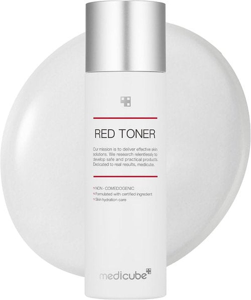Medicube Red Toner 2.0 - Soothing Acne-Prone Skin Formula with BHA & Niacinamide | Non-Comedogenic (3.38 fl. oz.)
