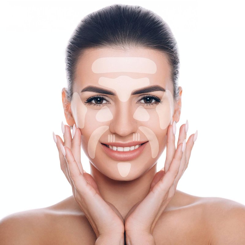 WENLIHAOBO Facial Wrinkle Patches 208 Pcs,Anti Wrinkle Smoothing Strips,Set of Reusable Face Tape,Complete Treatment Set