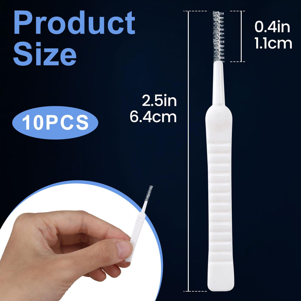 YALOJE 10 Pcs Shower Head Cleaning Brush, Anti-Clogging Multifunctional Gap Hole Cleaning Brushes, Tiny Shower Head Crevice Cleaner Brush Cleaning Tool for Bathroom Household Faucets- White