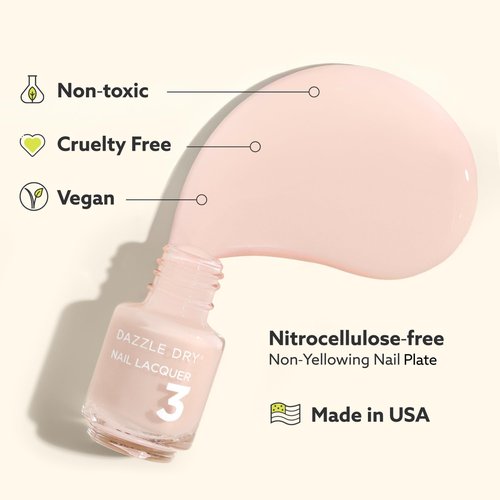 Dazzle Dry Complete Starter Mini Kit | Step 1 - Nail Prep, Step 2 - Base Coat, Step 4 - Top Coat, Transform - Ridge Filler & Revive - Polish & Top Coat Thinner.