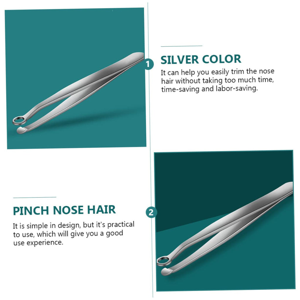 Healeved Nose Hair Trimmer Manual Nasal Hair Clipper for Men Round Tip Trimming Tool Battery-Free Portable Facial Grooming Accessory for Nose and Ear 1 Pack