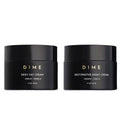 DIME Beauty Moisture Skin Care Set - Dewy Day Cream and Restorative Night Cream Non Toxic Face Moisturizer for Dry or Sensitive Skin Barrier Repair Day and Night Hydrating Facial Creams