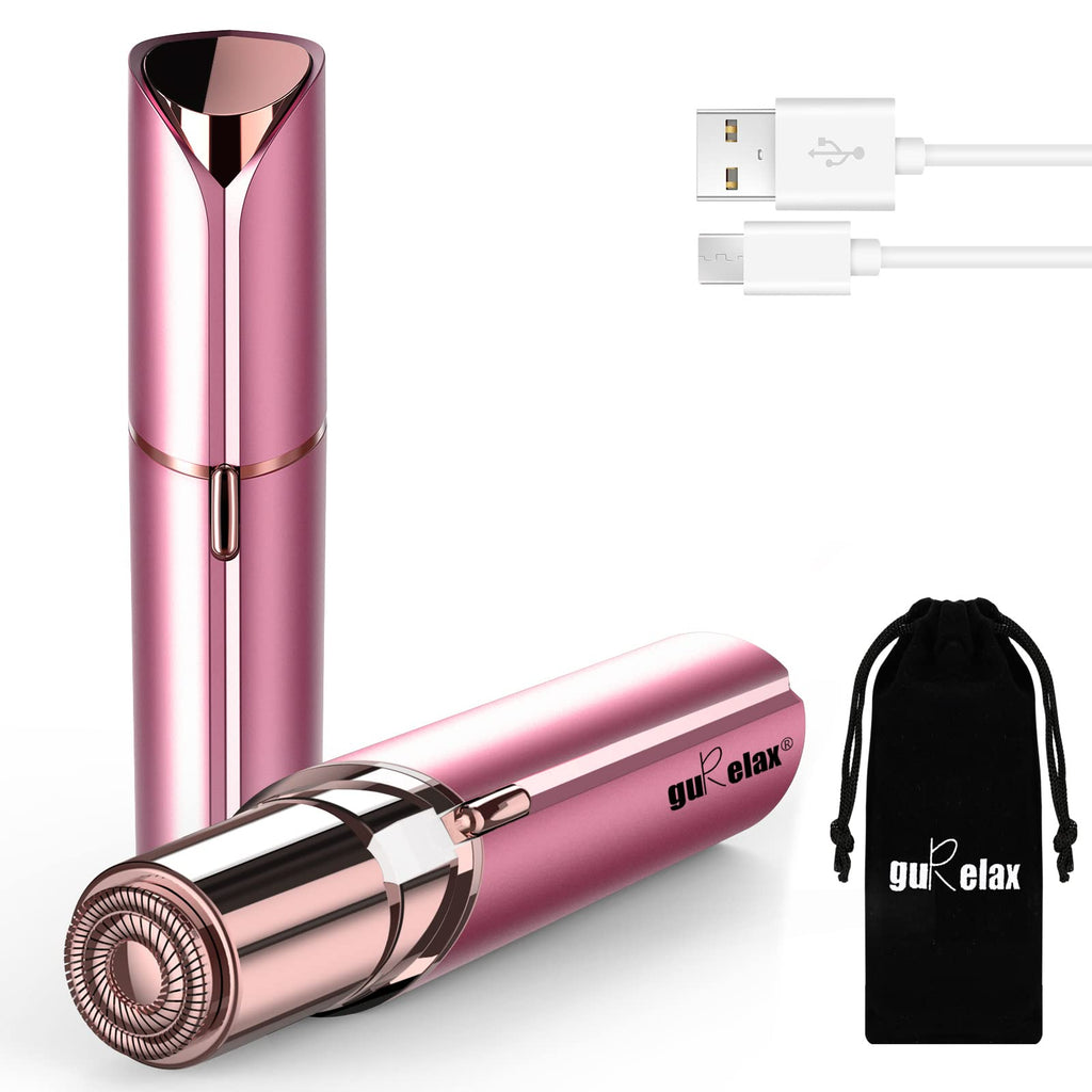 Facial Hair Removal for Women, Gurelax Facial Hair Remover, Electric Face Shaver, Painless Hair Removal Device for Lip, Chin with a Velvet Bag