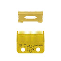 Stylecraft Replacement Fixed Gold Titanium Faper Hair Clipper Blade with Moving Slim Deep Cutter Set