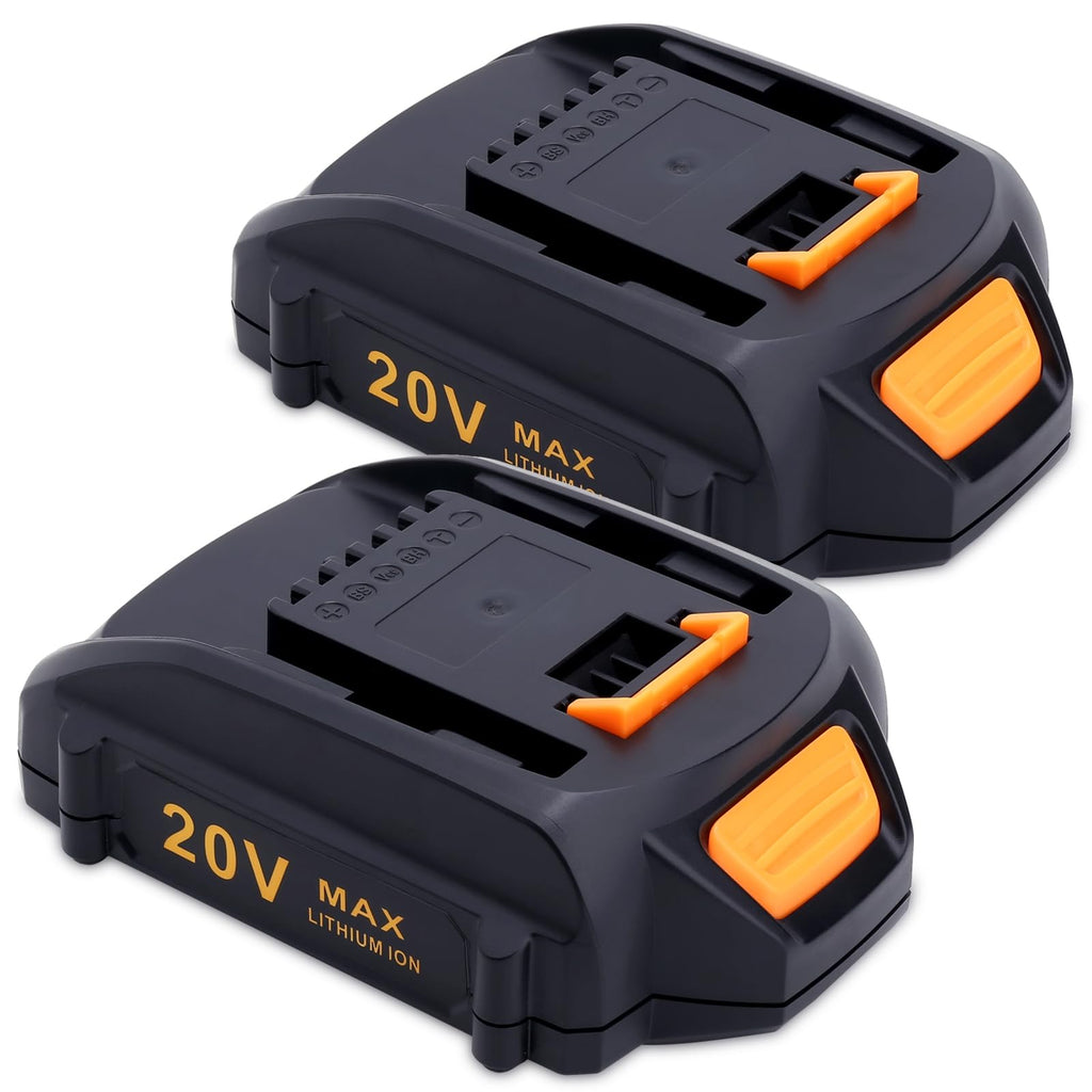 Cailingbat 2Pack Compatible with Worx Battery 20V Max 3.0Ah WA3525 WA3520 WA3575 WG151s WG155s WG251s WG255s WG540s WG545s WG891 20V Cordless Power Tools Battery Pack