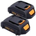Cailingbat 2Pack Compatible with Worx Battery 20V Max 3.0Ah WA3525 WA3520 WA3575 WG151s WG155s WG251s WG255s WG540s WG545s WG891 20V Cordless Power Tools Battery Pack