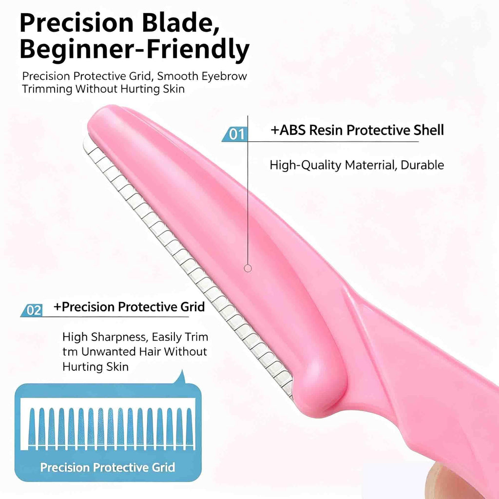 ZTRHYOO Eyebrow Razor 9 Pack, Precision Facial Hair Trimmer for Women Girl