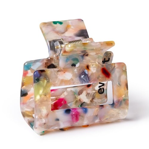 Everist Small Confetti Claw Clip – Recycled, Gentle Mini Hair Clip for All Hair Types