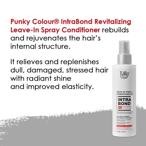 Punky Leave-In Conditioner Spray - Intra Bond Hair Repair Complex for Dry, Damaged Hair | 6 Fl Oz