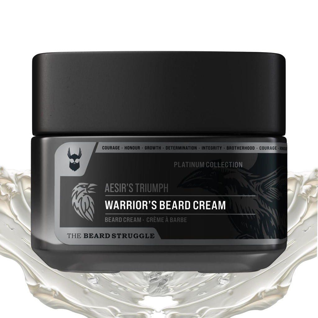 Beard Cream for Men by Beard Struggle -Hoenir's Poem Beard Butter, Moisturizer & Softener for Men - Itch Relief, Hydration with Avocado & Jojoba Oils - Beard, Mustache & Corase Growth Cream, 50g