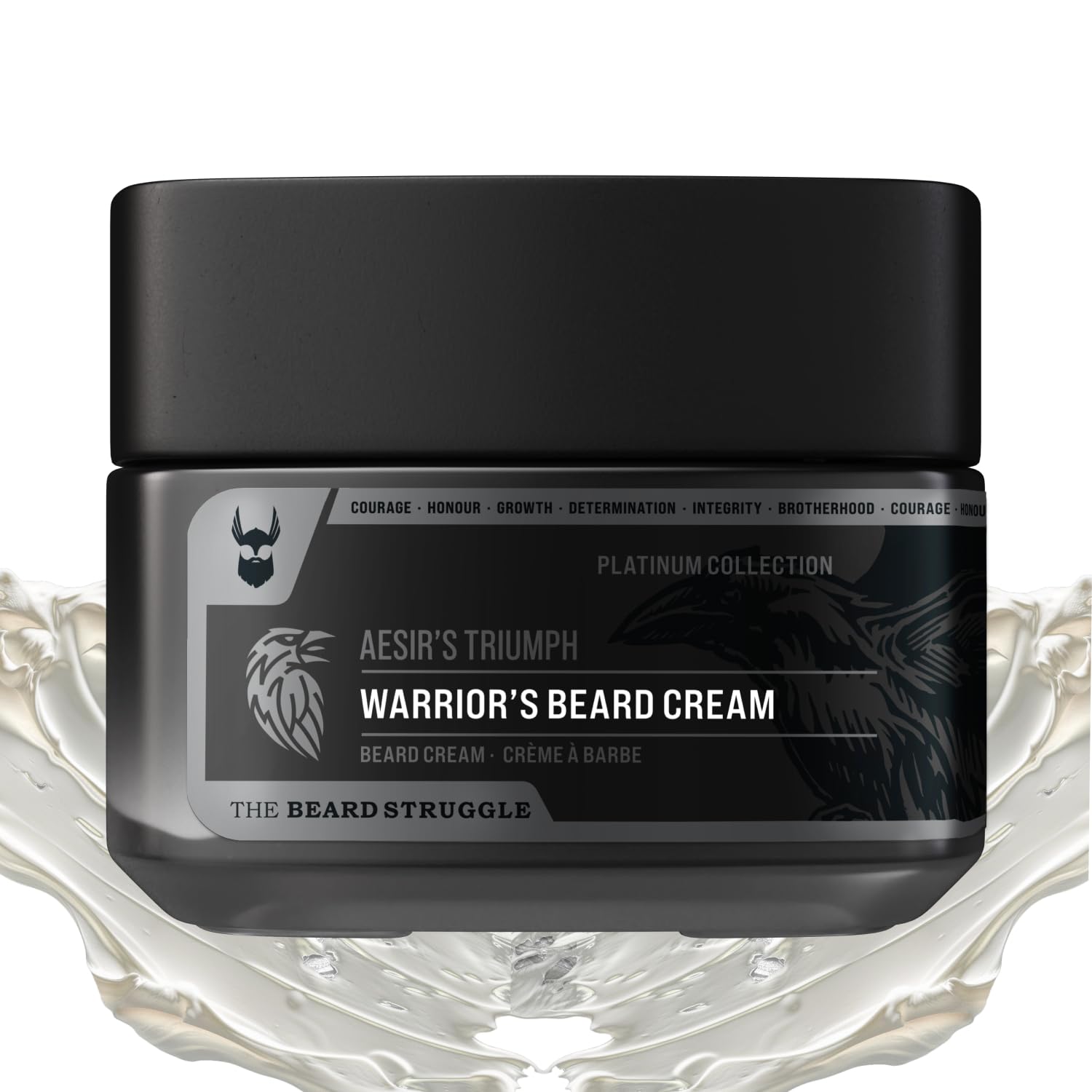 Beard Cream for Men by Beard Struggle -Hoenir's Poem Beard Butter, Moisturizer & Softener for Men - Itch Relief, Hydration with Avocado & Jojoba Oils - Beard, Mustache & Corase Growth Cream, 50g