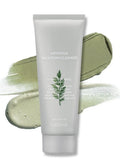 MISSHA Artemisia Pack Foam Cleanser 5.07 Fl oz/ 150ml, 2-in-1 Korean Facial Cleanser & Clay Mask with Double-Fermented Mugwort Extract, Soothes Sensitive Skin