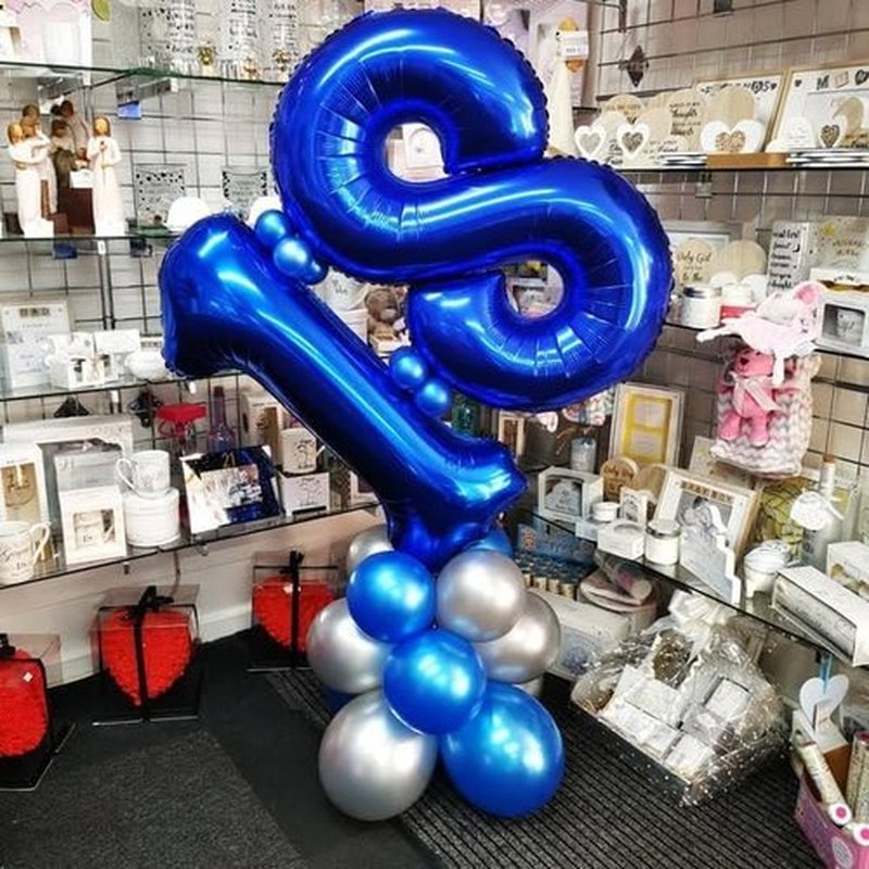 Regine Switzerland 40-Inch Night Blue Number 1 Balloon - Perfect First Birthday Decoration for Girls