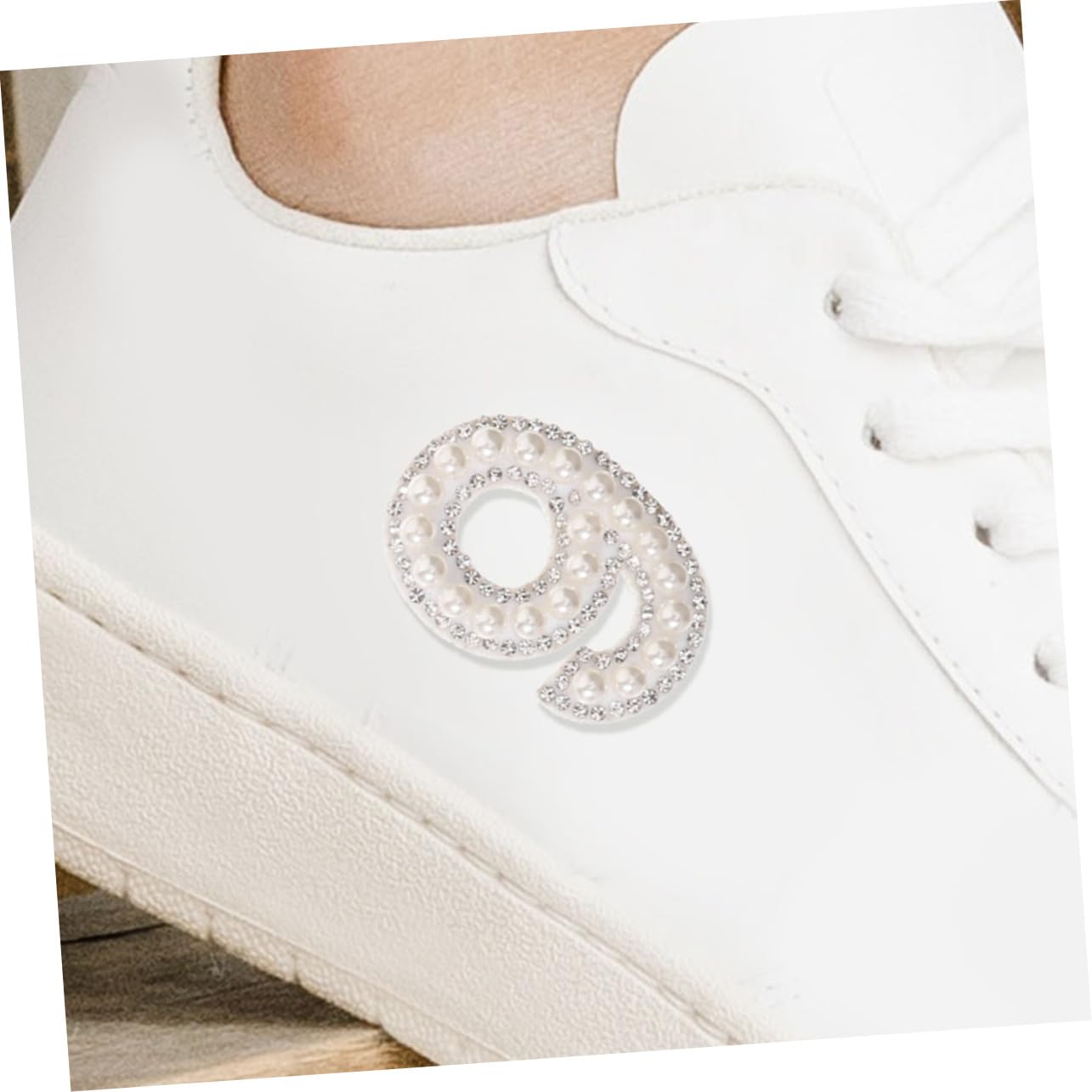 Angoily Number Stickers, 10PCS Bling Rhinestone Pearl Iron-On Patches DIY Faux Pearl Number Applique for Clothing Shoes Coat Patches, Gem Stickers, Dazzling Embellishments for Fashion Projects