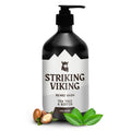 Striking Viking Beard Wash - 17 oz, Natural Tea Tree & Biotin - Cologne Scent Beard Shampoo Paraben & Sulfate Free For Men - Deep Cleansing and Care