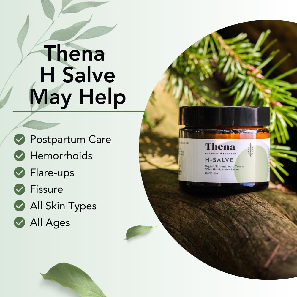 Intense Hemorrhoid Treatment Natural Hemorrhoid Relief Cream, Max Strength Herbal Anal Fissure Relief Ointment with Organic Witch Hazel for Postpartum Piles, Best with Thena Sitz Bath Soak Women Men