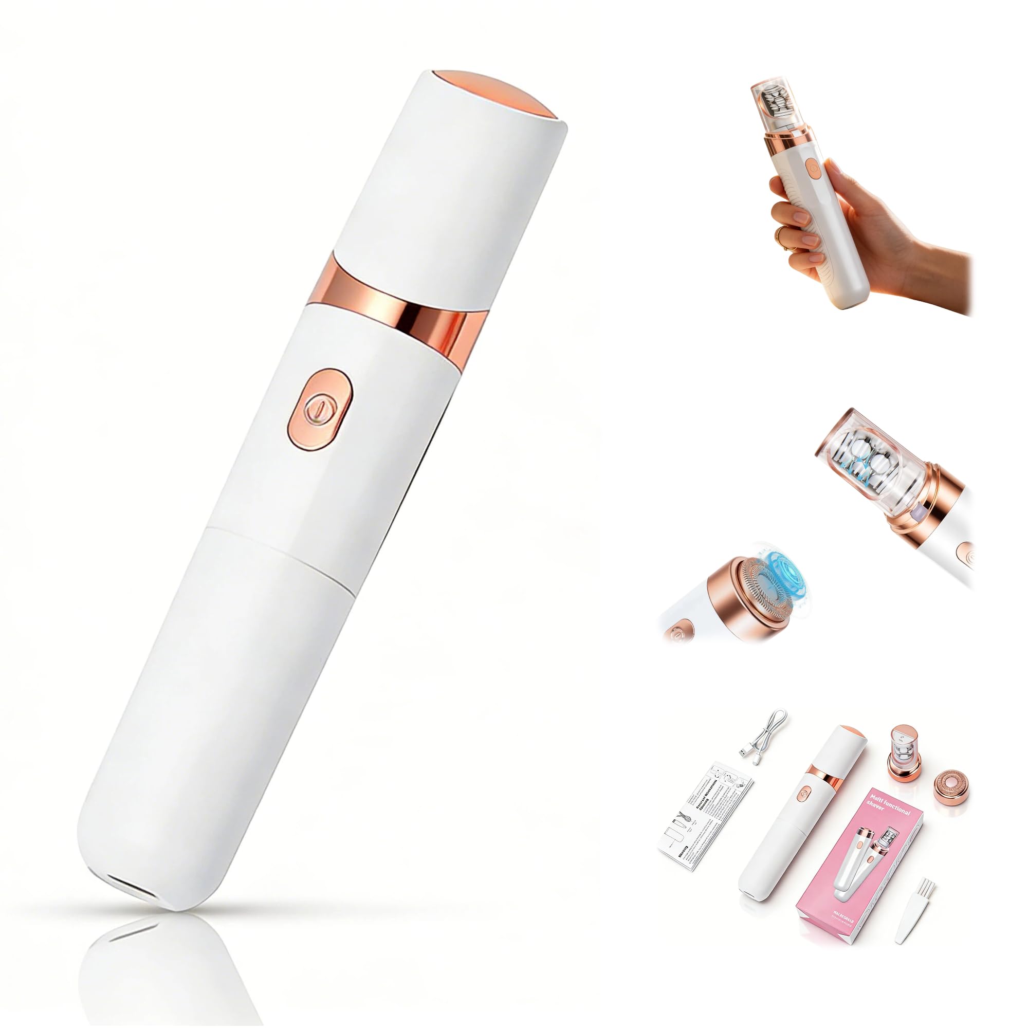 Vynsarixel Portable Hair Remover for Women, Rechargeable & Waterproof