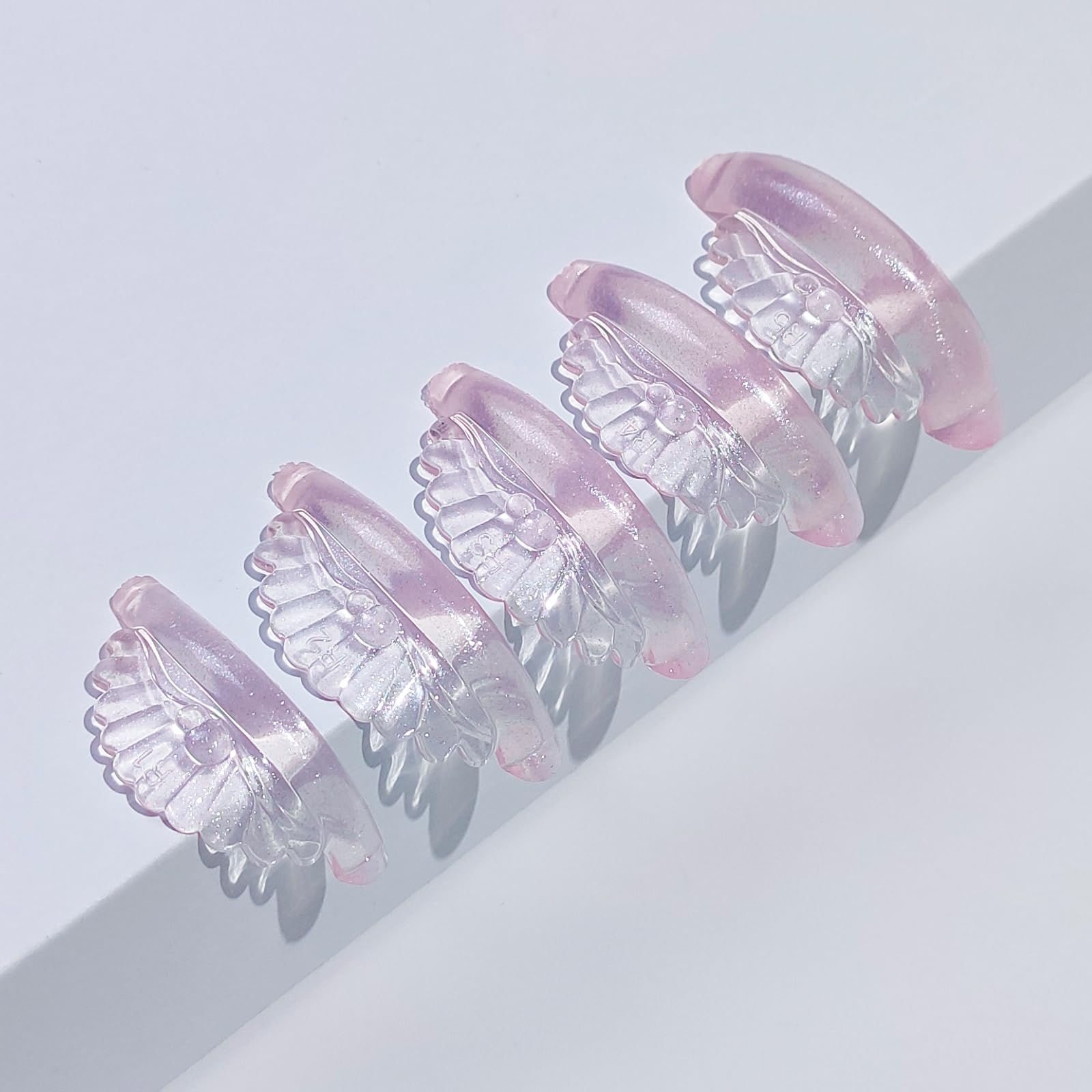 Libeauty Lash Lift Pads 10 Pcs/5 Sizes New Shell Shape Lash Lift Rods Reusable Silicon Lash Lift Shields DIY Use at Home or Salon Eyelash Lift Tools
