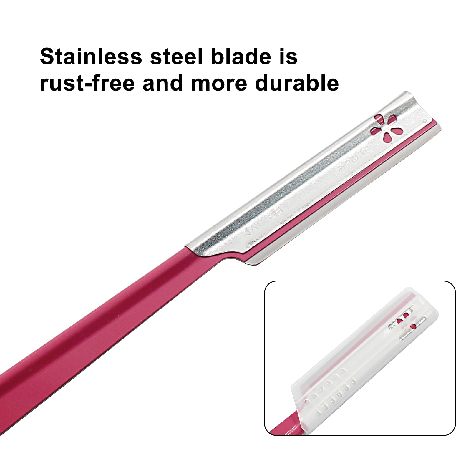 Coufce 10 pcs Red and Blue Eyebrow Trimmer Women