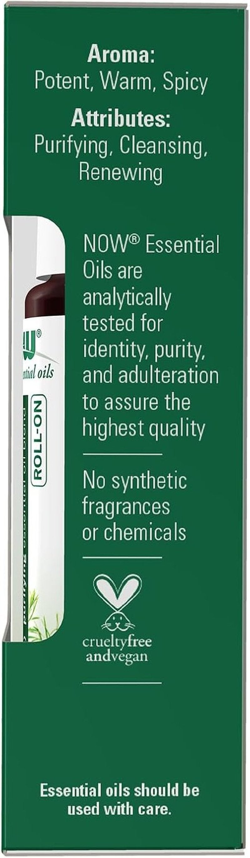 NOW Foods Tea Tree Essential Oil Roll-On - Certified Organic Purifying Blend, 10 mL for Topical Aromatherapy