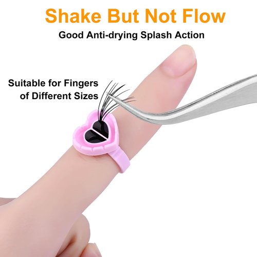 400PCS Glue Cups & Rings for Eyelash Extensions