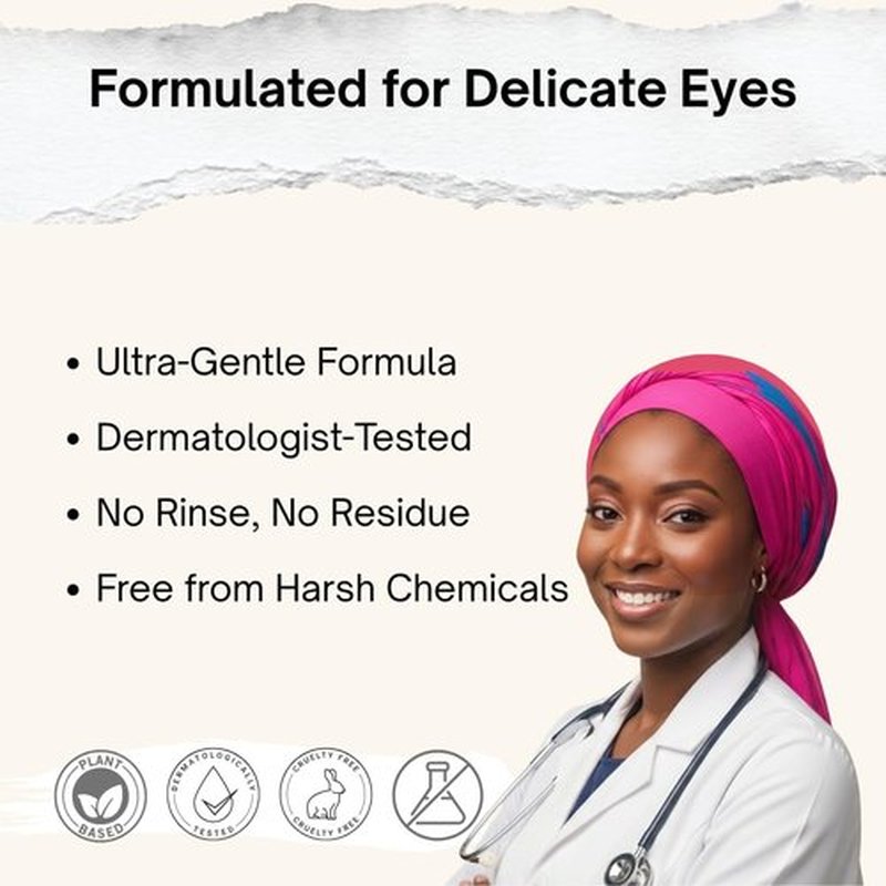 ATTIA Micellar Eyelid Cleansing Wipes, Fragrance-Free Eyelid Care for Dry, Irritated Eyes, Gently Cleanses, Hydrates & Soothes Eyelids, Moisturizing Eye Wipes for Daily Use, 30 Wipes