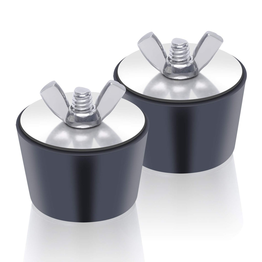 1 inch Pool Winterizing Plug Premium 0.85" to 1",PVC/Steel Expansion Pipe Plug，Swimming Pool Winter Expansion Plugs with SS Screw, Stainless Steel Bolts Pack of 2