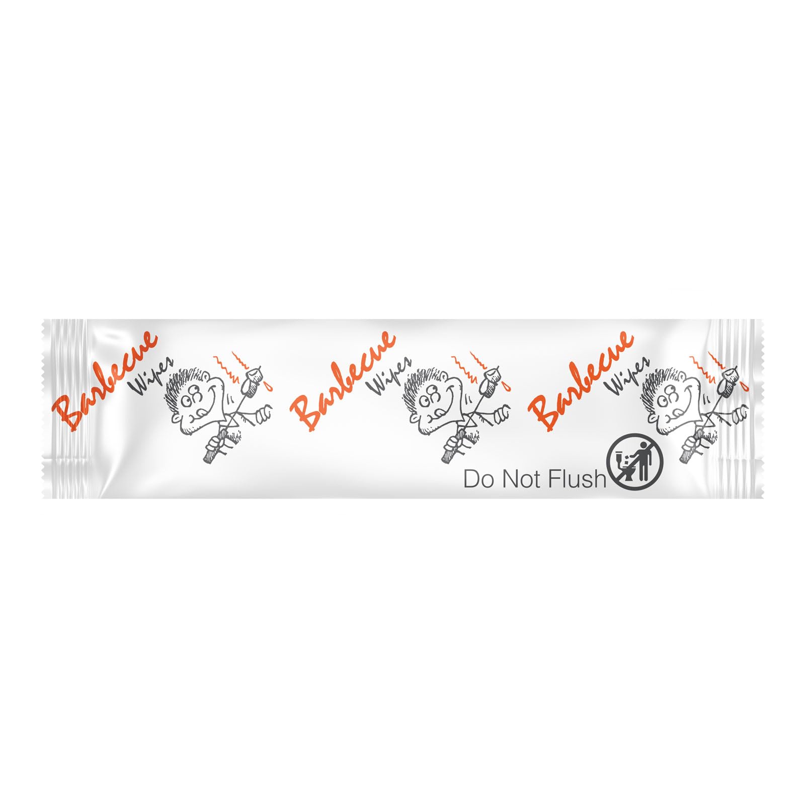 Diamond Wipes Pre-moistened Hand Wipes - “BBQ and Grill” Logo 10x8” Extra Thick Pack of 50 Individually Wrapped Wet Wipes For Cookouts, BBQs, Catering