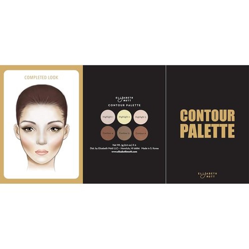 Elizabeth Mott Bronzer Contour Kit | 6 Blendable Shades for Natural Sun-Kissed Glow - Long-Lasting & Cruelty-Free