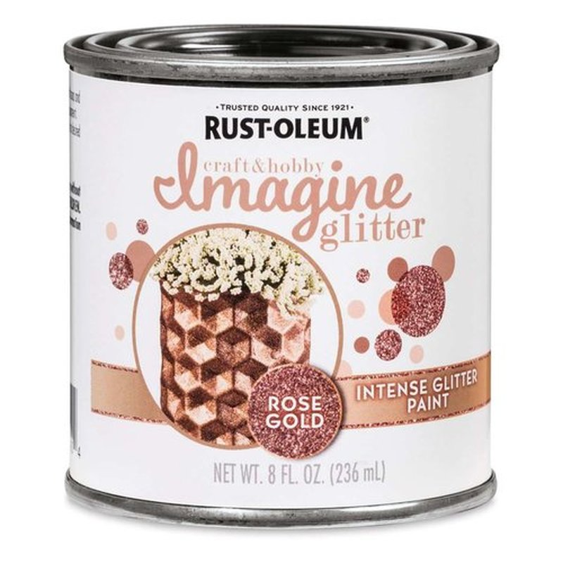 PAINT INTENSE GLTR ROSEGLD 8OZ