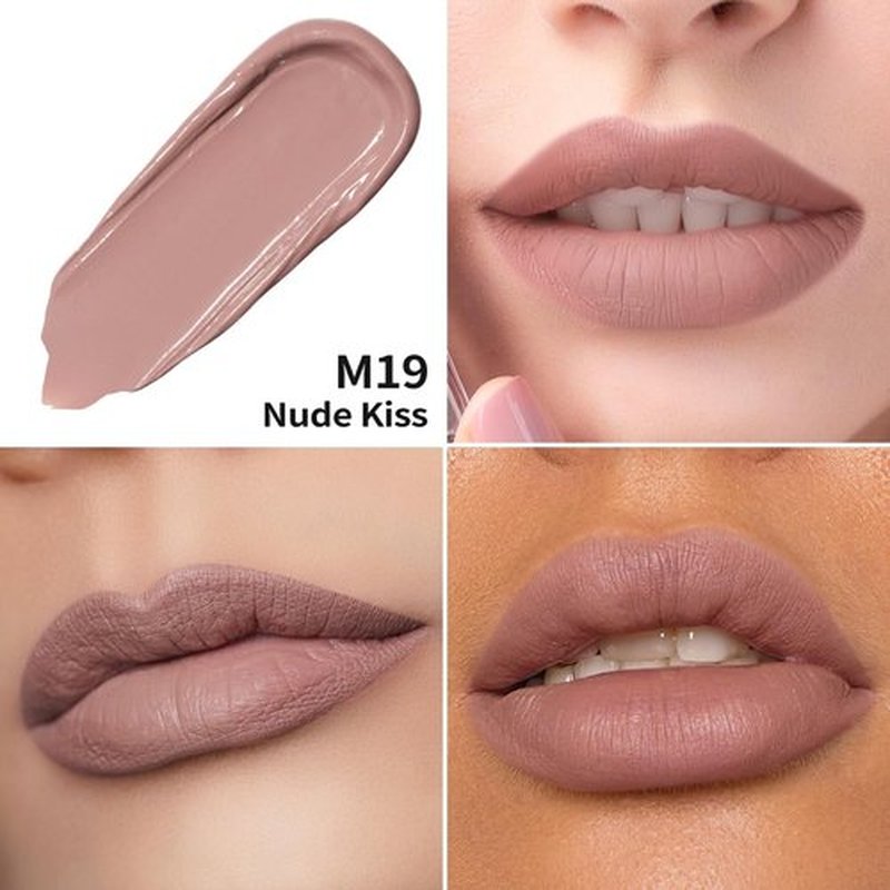 Oulac Matte Liquid Lipstick - Long Lasting Pink Nude Lip Stain | Waterproof, Creamy Formula with Vitamin E, Vegan