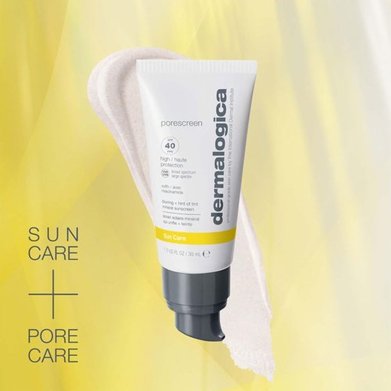 Dermalogica Porescreen Mineral Sunscreen SPF 40 - Pore-Reducing Primer & Sunblock for Face - 1 fl oz