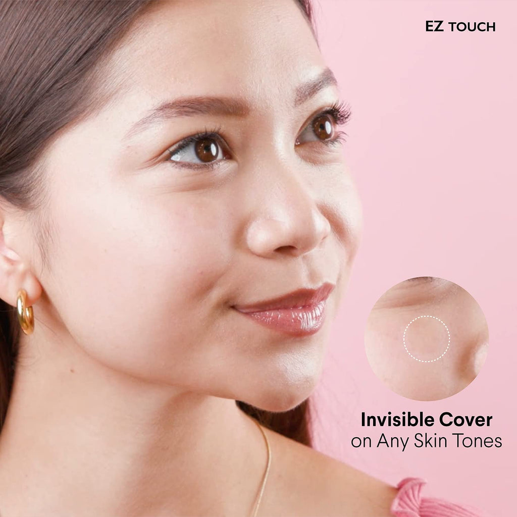 Touch-free Hydrocolloid Acne Pimple Patch(60 count, 12mm, Fast0Healing) | Last 48 hr | Patented Korean Spot Cover by EZ touch