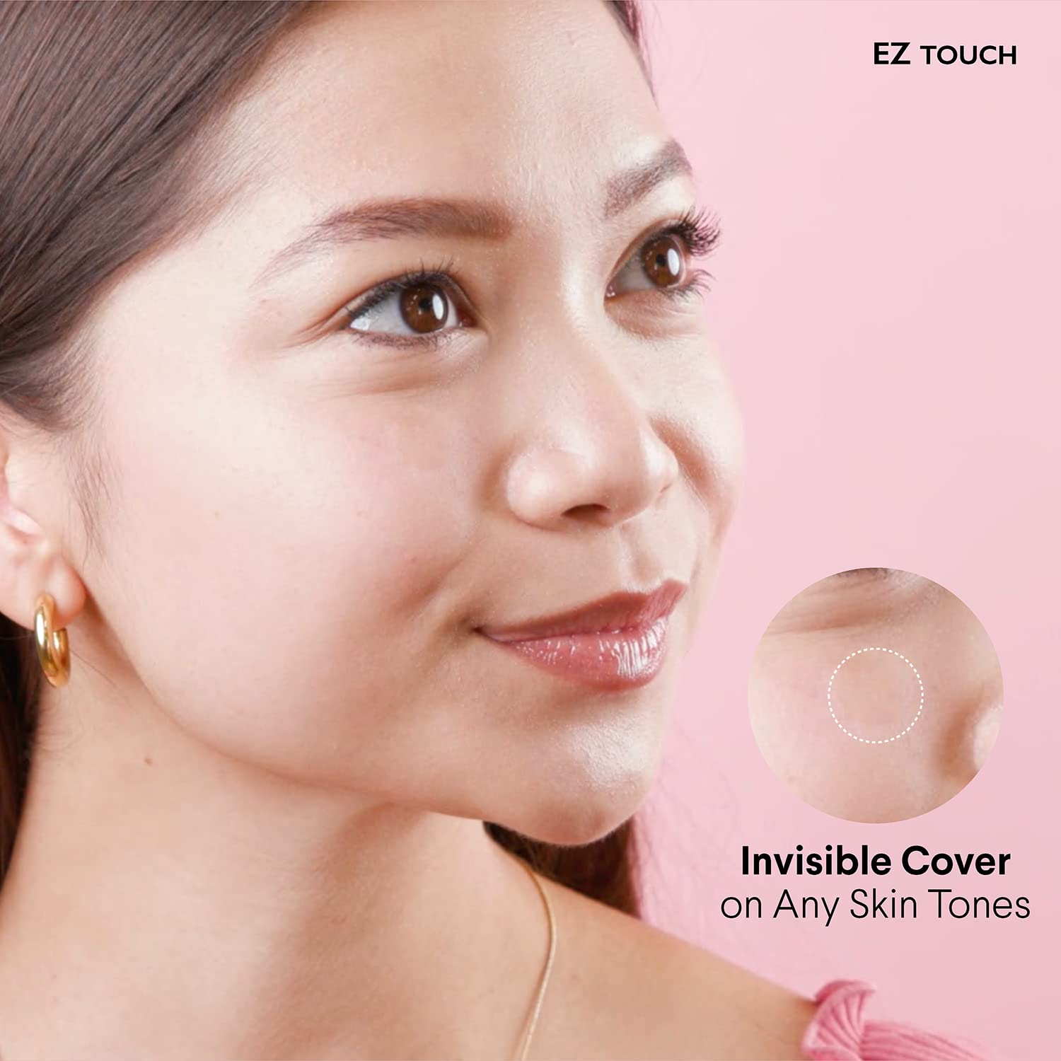 Touch-free Hydrocolloid Acne Pimple Patch(60 count, 12mm, Fast0Healing) | Last 48 hr | Patented Korean Spot Cover by EZ touch