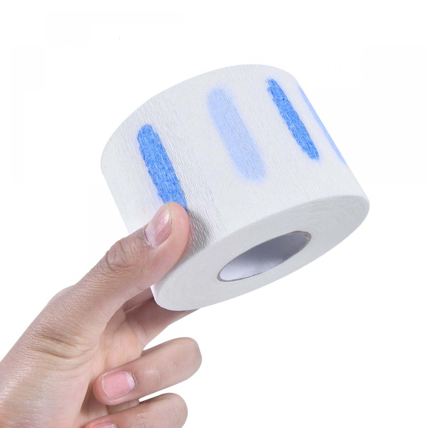SenseYo 10 Rolls Barber Neck Paper Strips Band Disposable Haircutting Stretchy Barber Neck Tissue Wrap for Salon Haircut Spa Massage