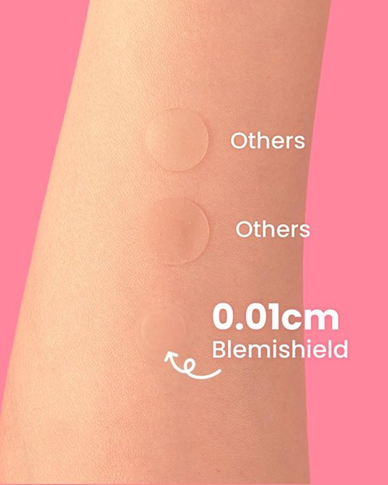 GLAM UP Hydrocolloid Pimple Patches - Invisible Ultra Thin Spot Covers for Face, Waterproof & Vegan (36 Count)