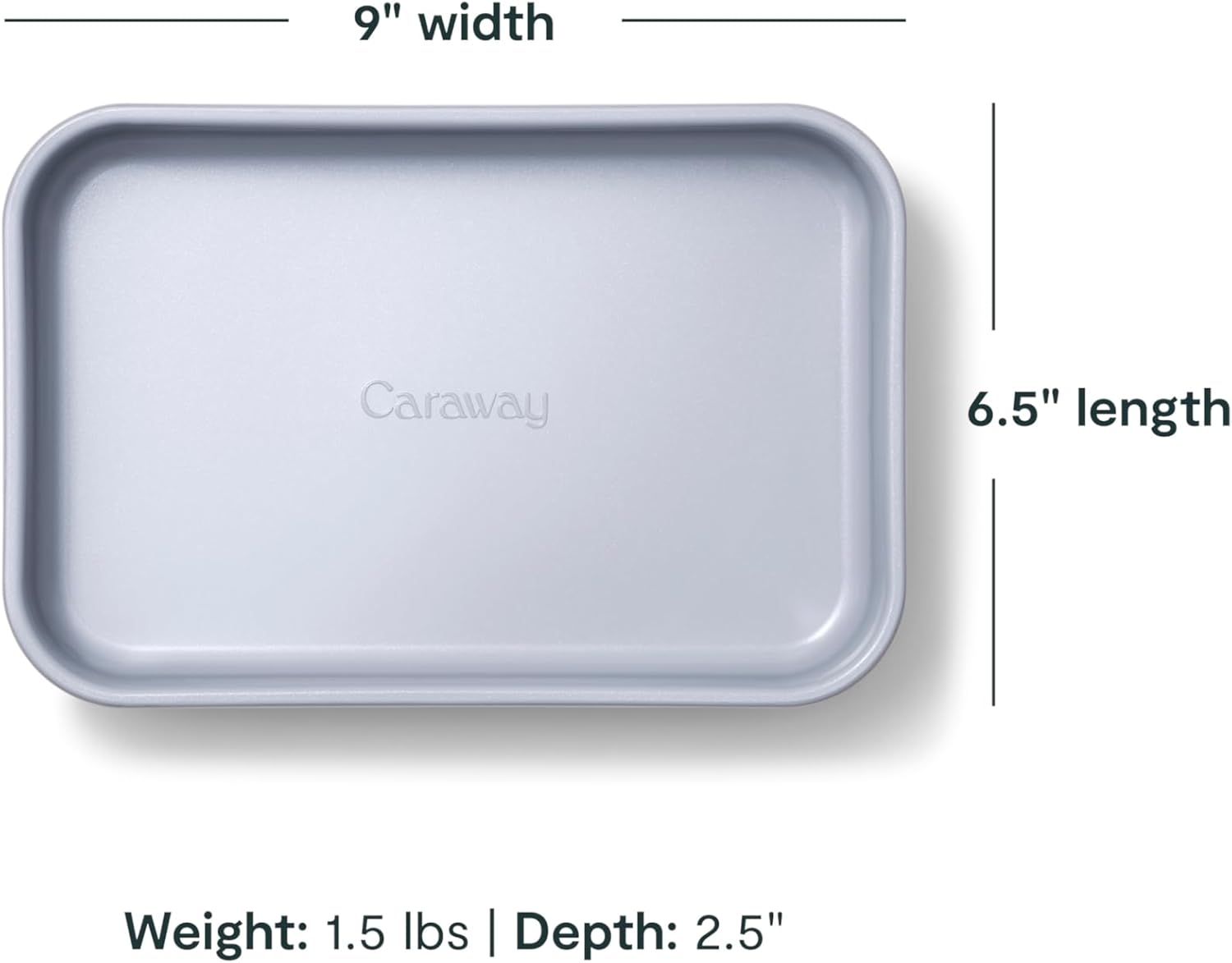 Caraway Nonstick Baking Pan Duo - 9” x 6.5” Deep Ceramic Casserole Dish - Non-Toxic, PTFE & PFOA Free - Sage