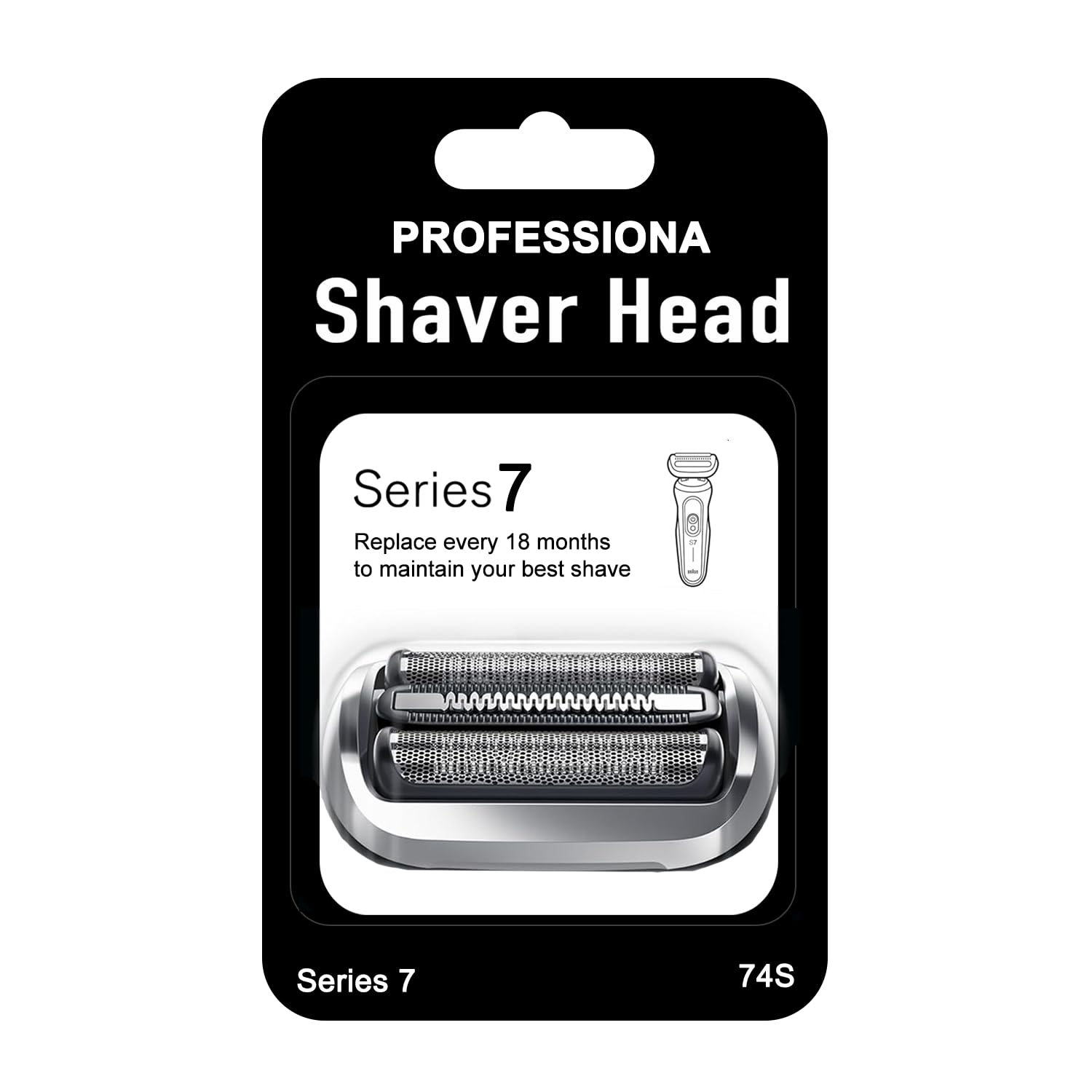 74S Series 7 Electric Replacement Shaver Head Accessories Series 7 Electric Shaver blade Compatible with Braun Series 7 7120s, 7125s, 7127cs, 7171cc, 7175cc, 7185cc and 7189cc