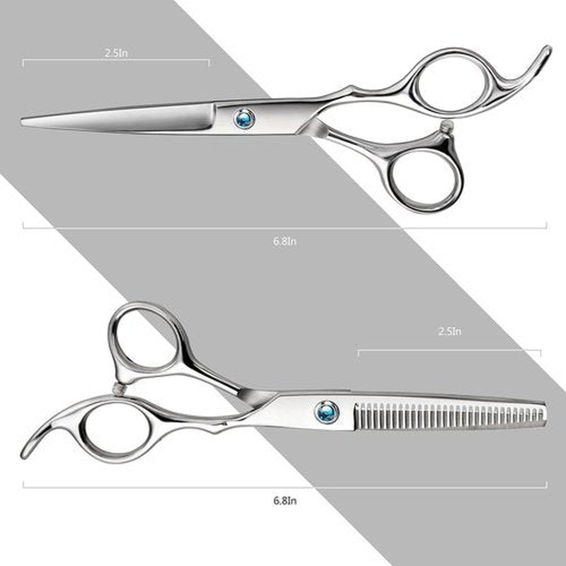 Hair Thinning Scissors Hair Cutting Scissors Kit, Fcysy Tijeras De Peluqueria Profesional Hair Trimming Scissors Haircut Scissors Blending Shears Set, Baber Shears Layering Scissors Hair Accessories